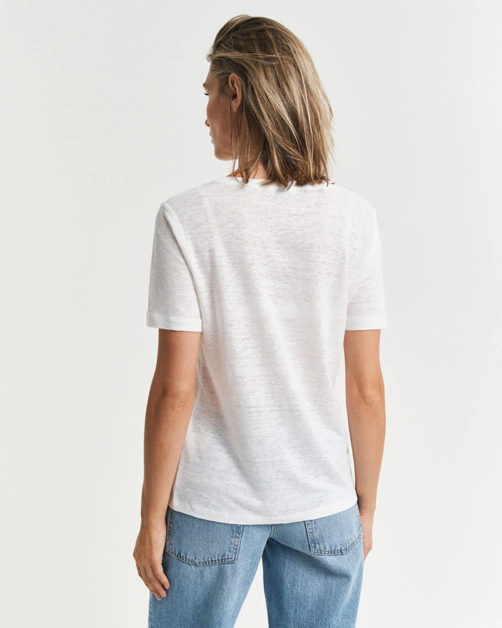 GANT Reg Linen V-Neck Ss T-Shirt/Majica 4200596