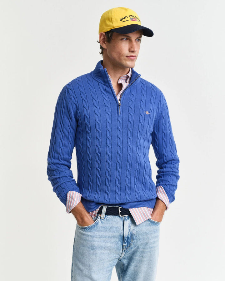 GANT Cotton Cable Half Zip/Pulover 8050603