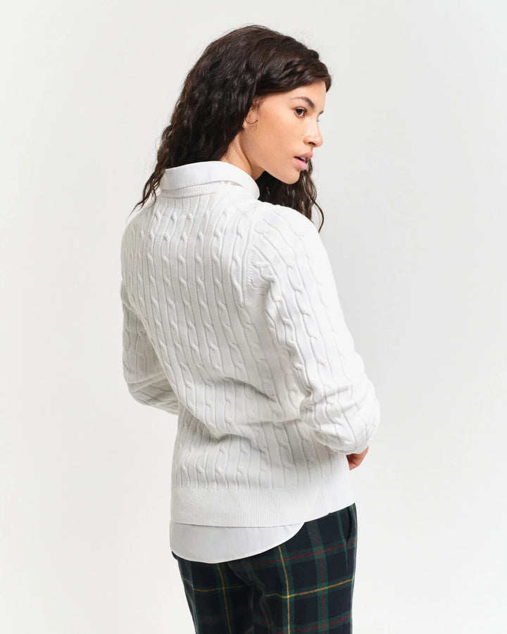 GANT Stretch Cotton Cable C-Neck/Pulover 4800100