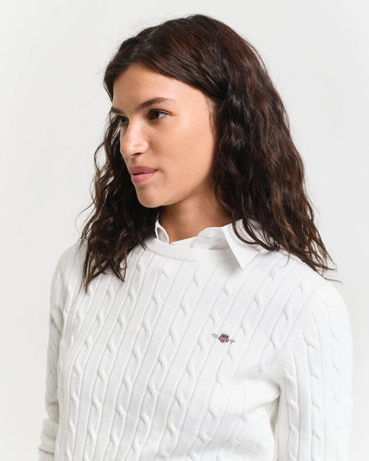 GANT Stretch Cotton Cable C-Neck/Pulover 4800100
