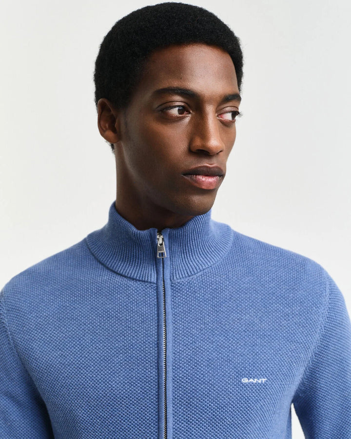 GANT Cotton Pique Zip Cardigan/Pulover 8040524