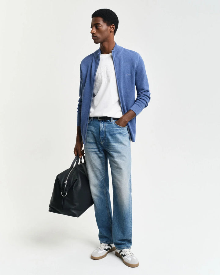 GANT Cotton Pique Zip Cardigan/Pulover 8040524