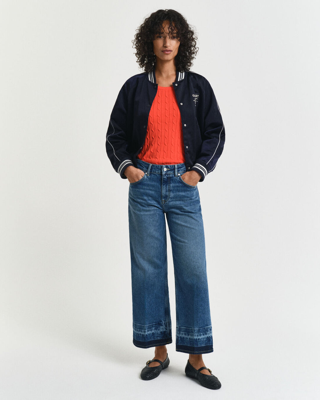 GANT Cropped Flare Hem Detail Jeans/Traperice 4100248