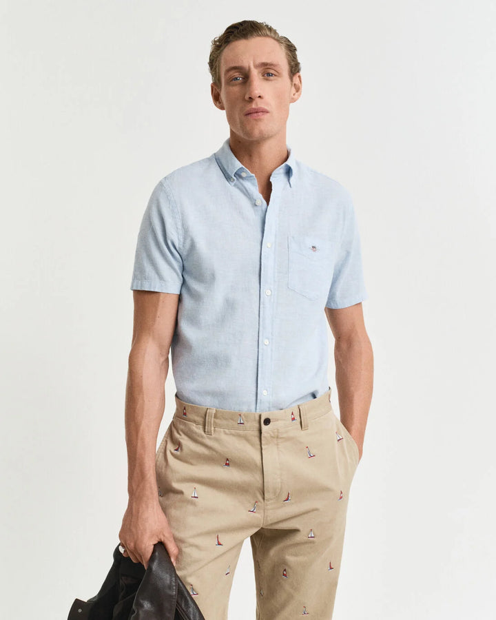 GANT Reg Cotton Linen Ss Shirt/Košulja 3250083