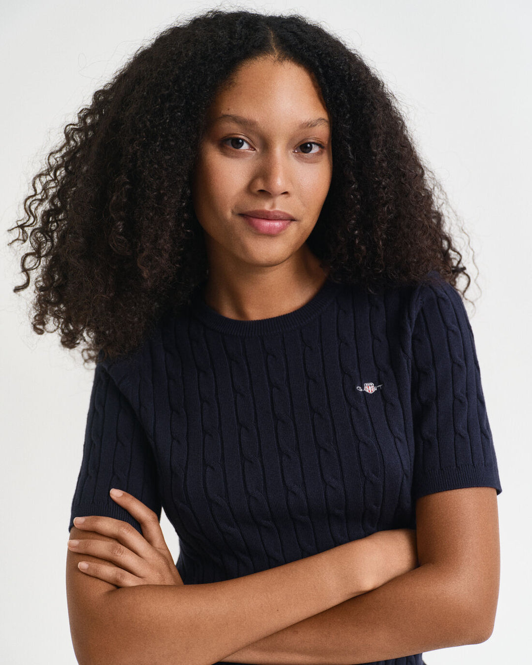 GANT Stretch Cotton Cable Ss C-Neck/Pulover 4800105