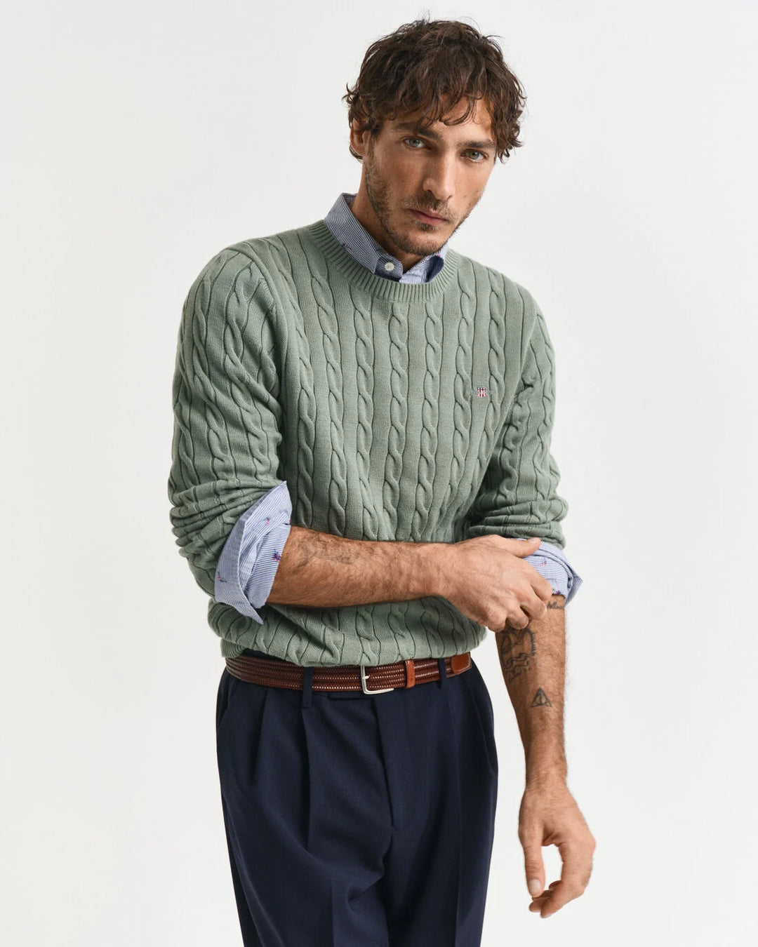 GANT Cotton Cable C-Neck/Pulover 8050601