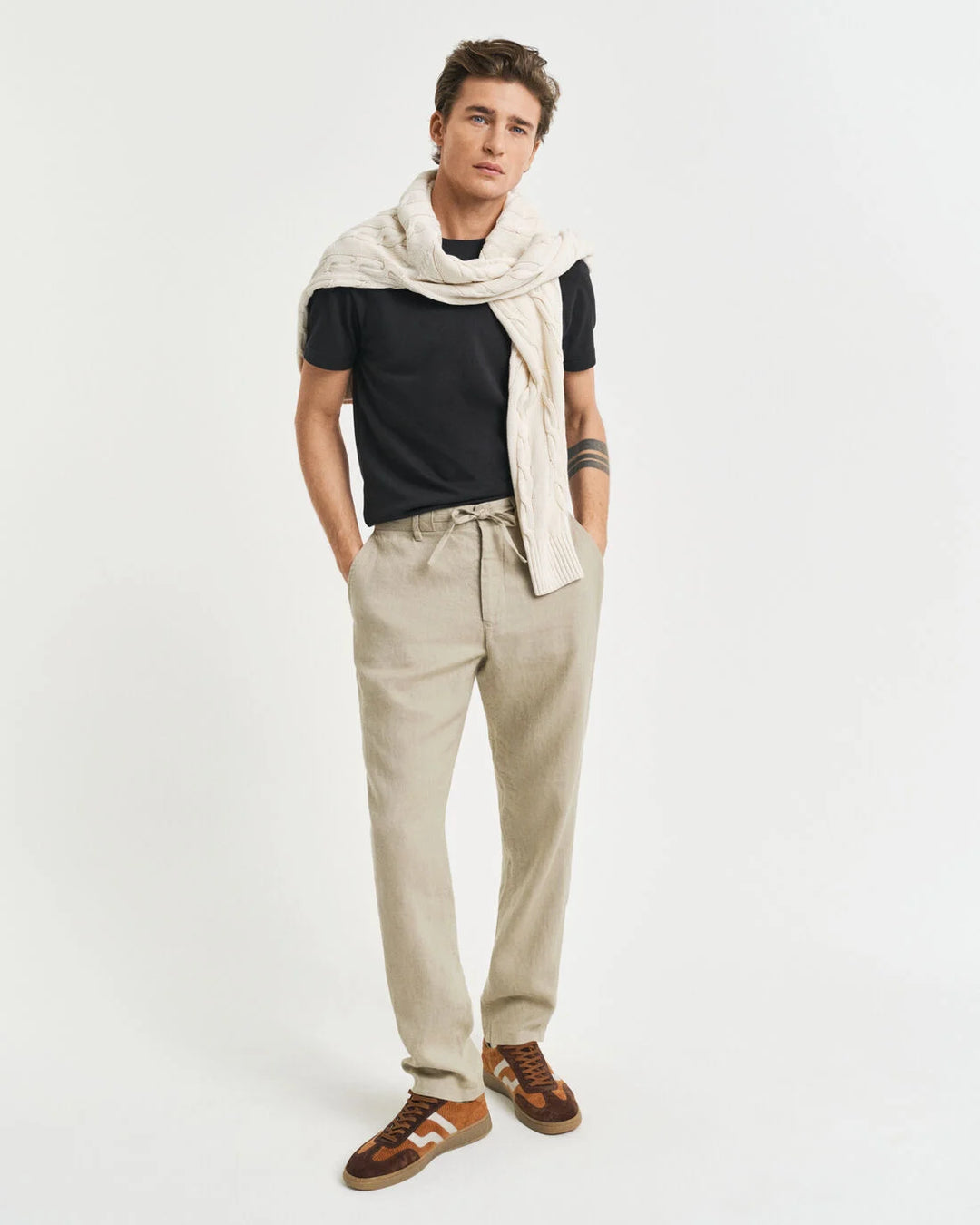 GANT Relaxed Linen Ds Pants/Hlače 1505272
