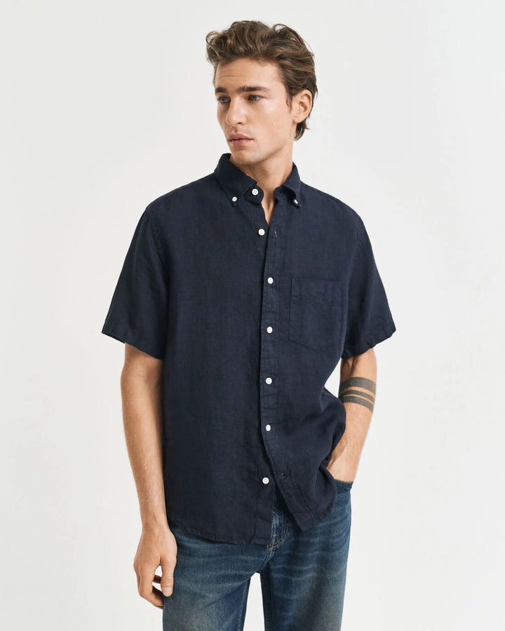 GANT Reg Gmnt Dyed Linen Ss Shirt/Košulja 3240121
