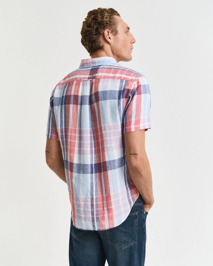 GANT Reg Linen Madras Ss Shirt/Košulja 3250075
