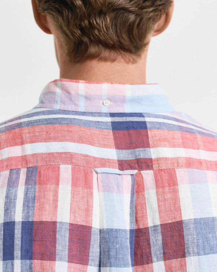 GANT Reg Linen Madras Ss Shirt/Košulja 3250075