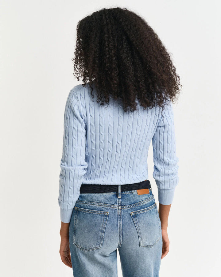 GANT Stretch Cotton Cable V-Neck/Pulover 4800101