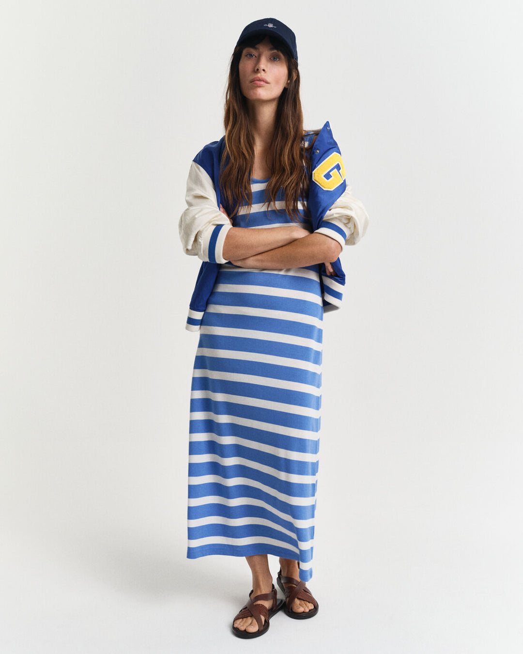 GANT Striped Tank Top Jersey Midi Dress/Haljina 4200558
