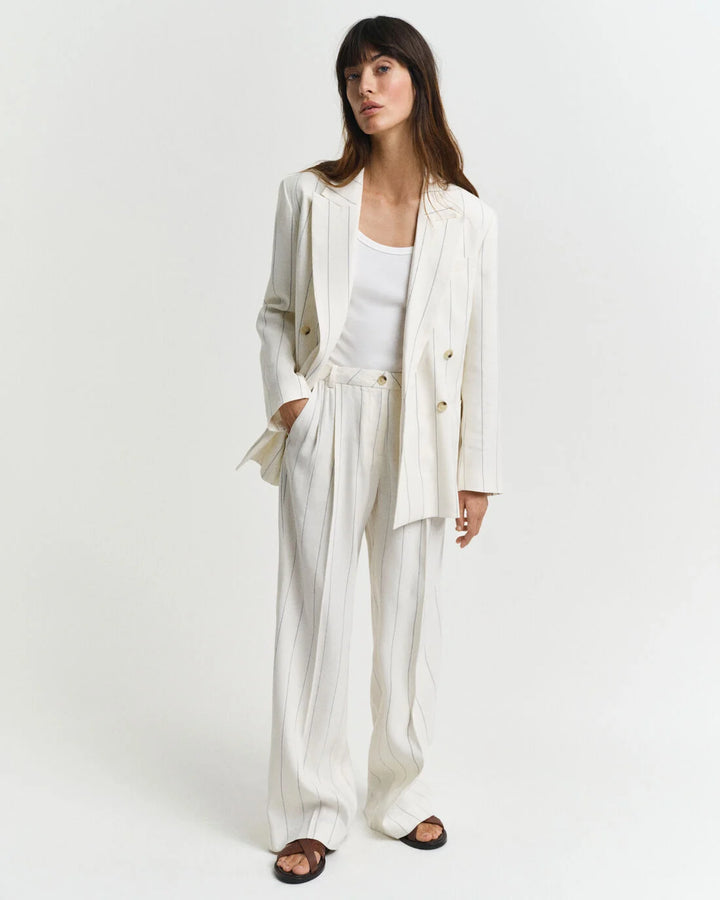 GANT Tailored Pleated Linen Blend Pants/Hlače 4150357