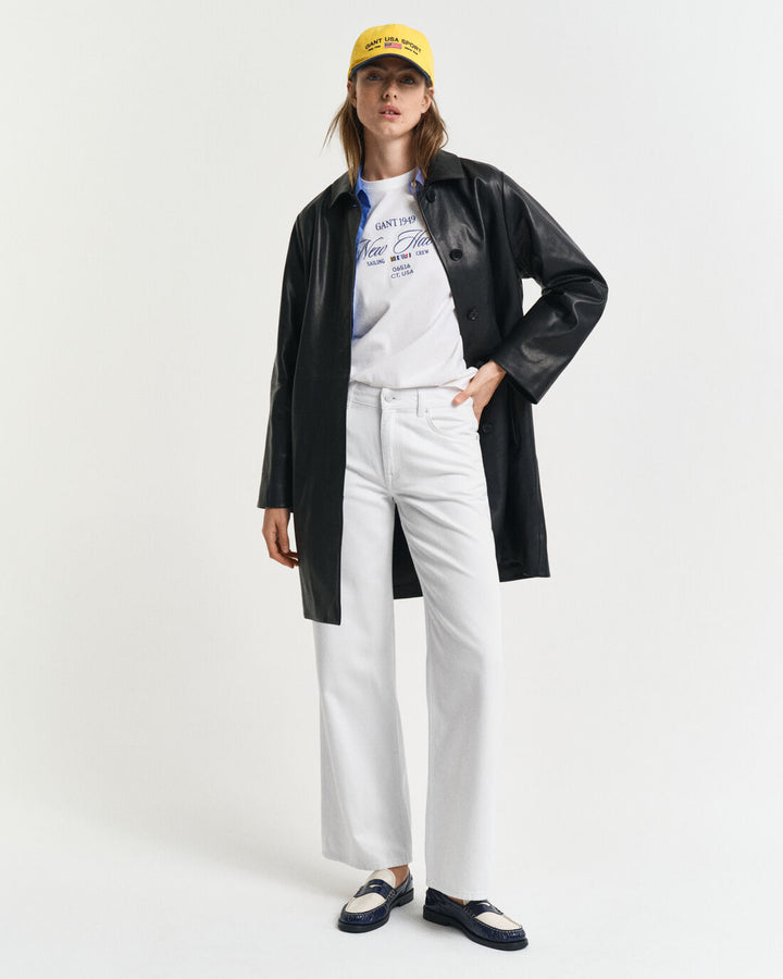 GANT Rel Straight White Jeans/Hlače 4100254