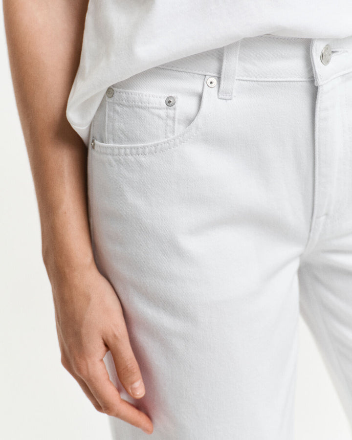 GANT Rel Straight White Jeans/Hlače 4100254