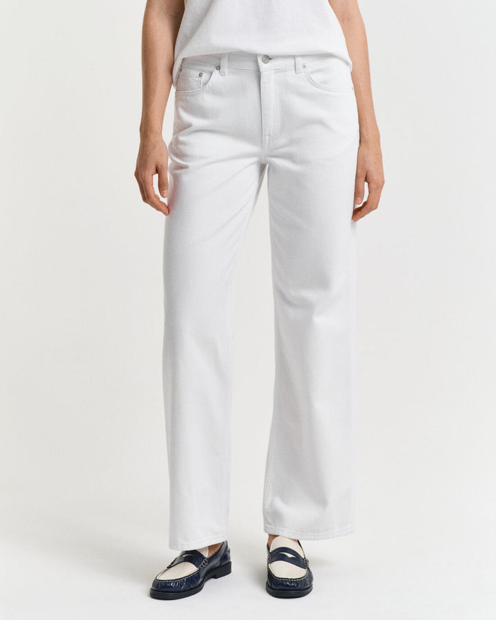 GANT Rel Straight White Jeans/Hlače 4100254