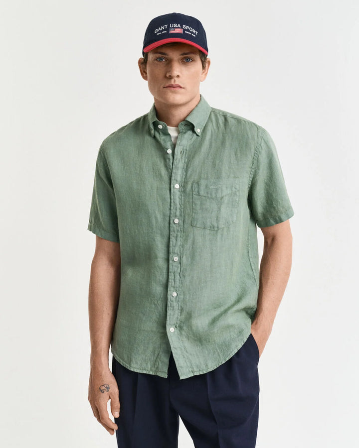 GANT Reg Gmnt Dyed Linen Ss Shirt/Košulja 3240121