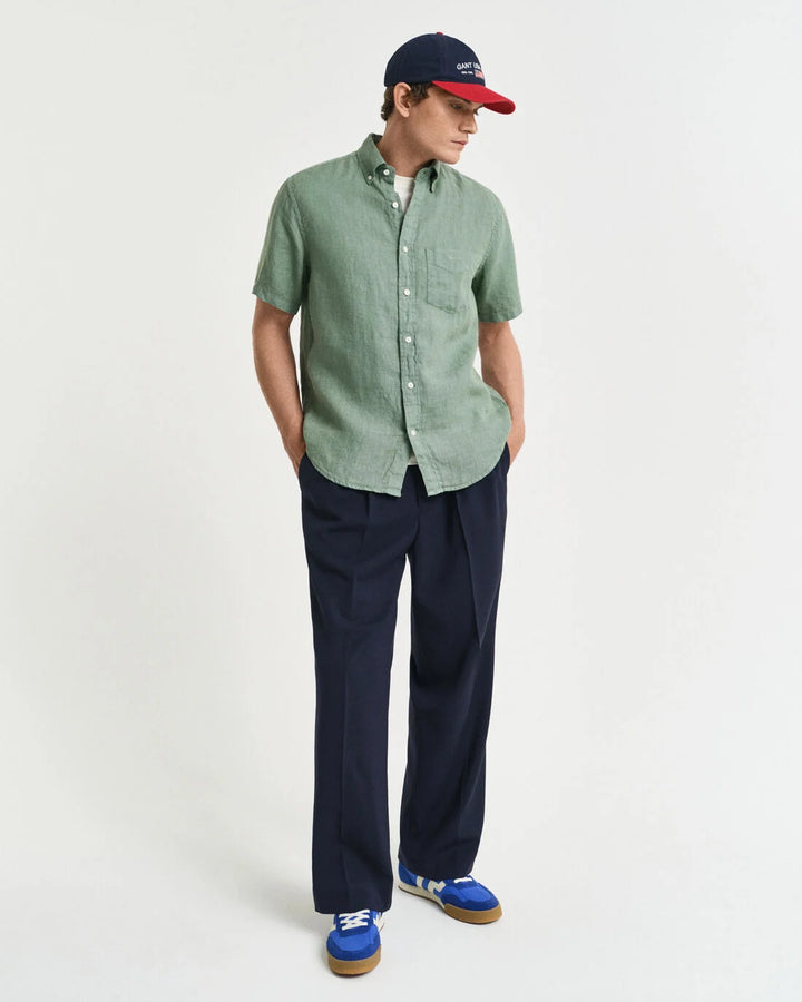GANT Reg Gmnt Dyed Linen Ss Shirt/Košulja 3240121