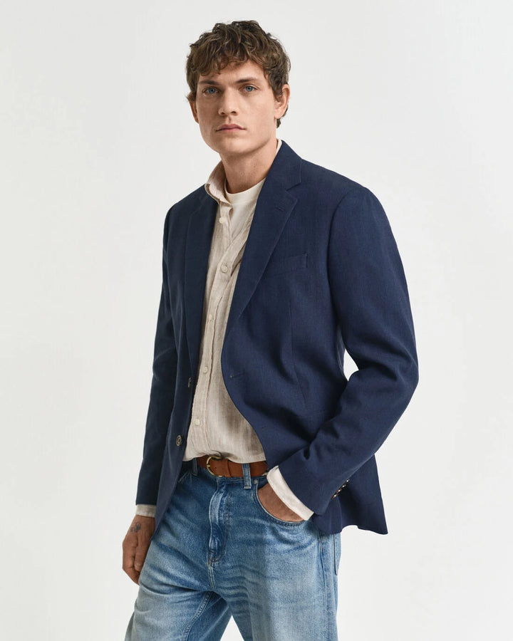 GANT Slim Cot/Linen Suit Jacket/Sako 7706324