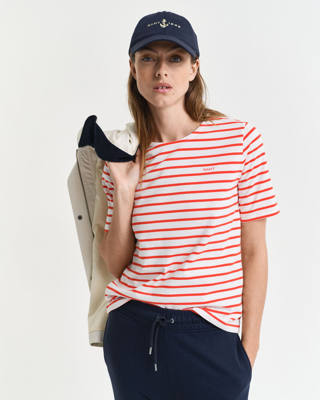 GANT Reg Breton C-Neck Ss T-Shirt/Majica 4200591