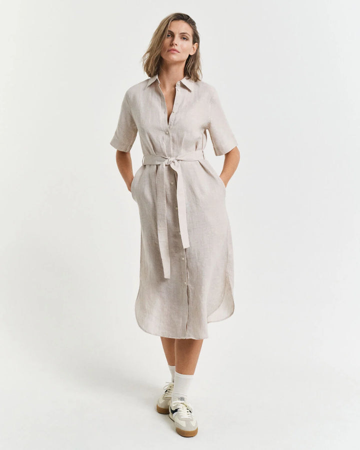 GANT Reg Linen Ss Shirt Dress/Haljina 4503390