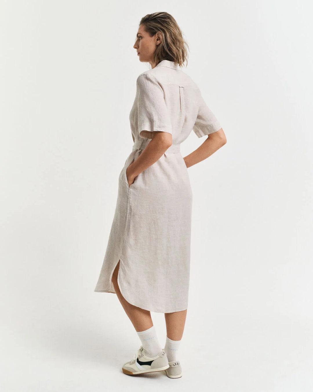 GANT Reg Linen Ss Shirt Dress/Haljina 4503390
