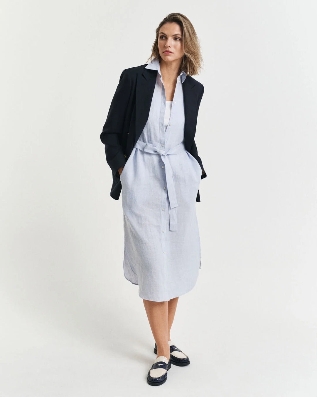 GANT Reg Linen Ss Shirt Dress/Haljina 4503390
