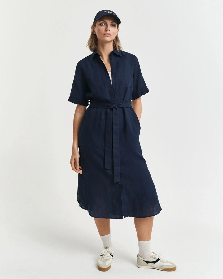 GANT Reg Linen Ss Shirt Dress/Haljina 4503390