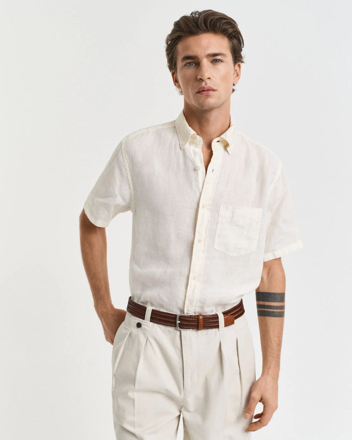 GANT Reg Gmnt Dyed Linen Ss Shirt/Košulja 3240121