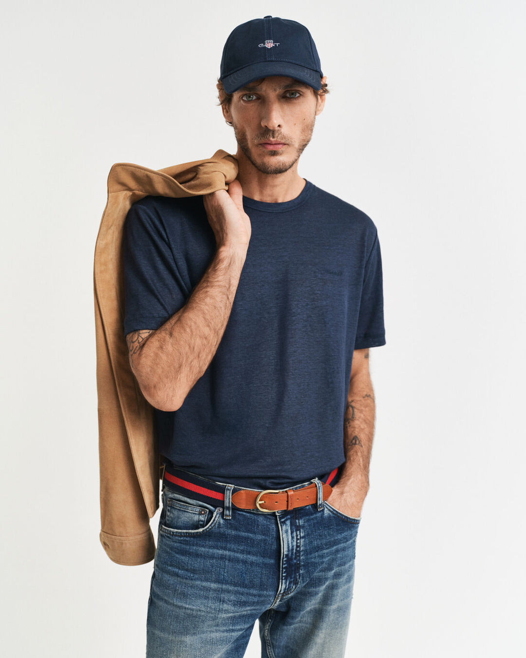 GANT Linen Ss T-Shirt/Majica 2003318