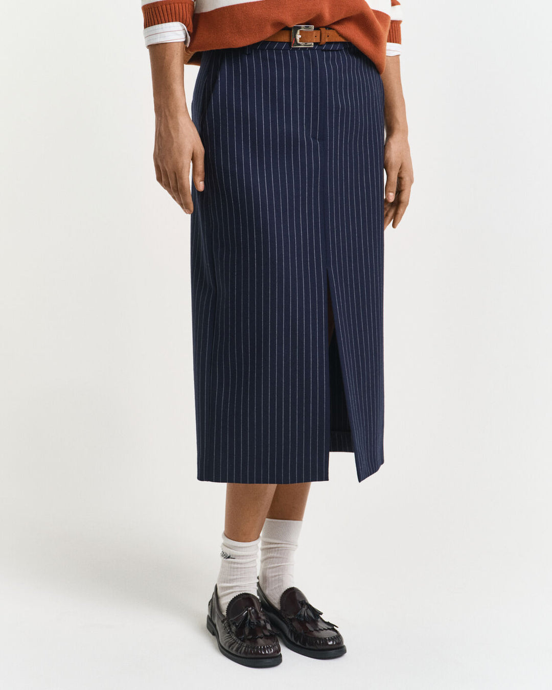 GANT Pinstripe Midi Skirt/Suknja 4400191