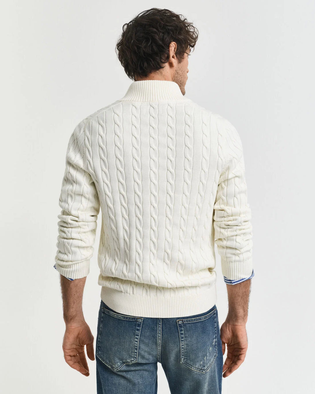 GANT Cotton Cable Half Zip/Pulover 8050603