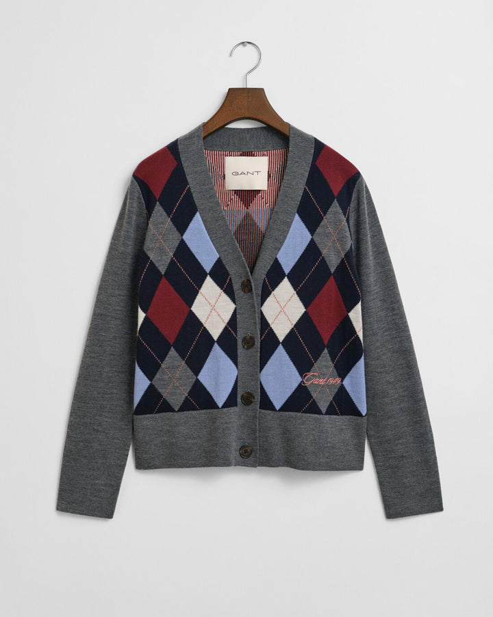 GANT Argyle V-Neck Cardigan/Pulover 4805358