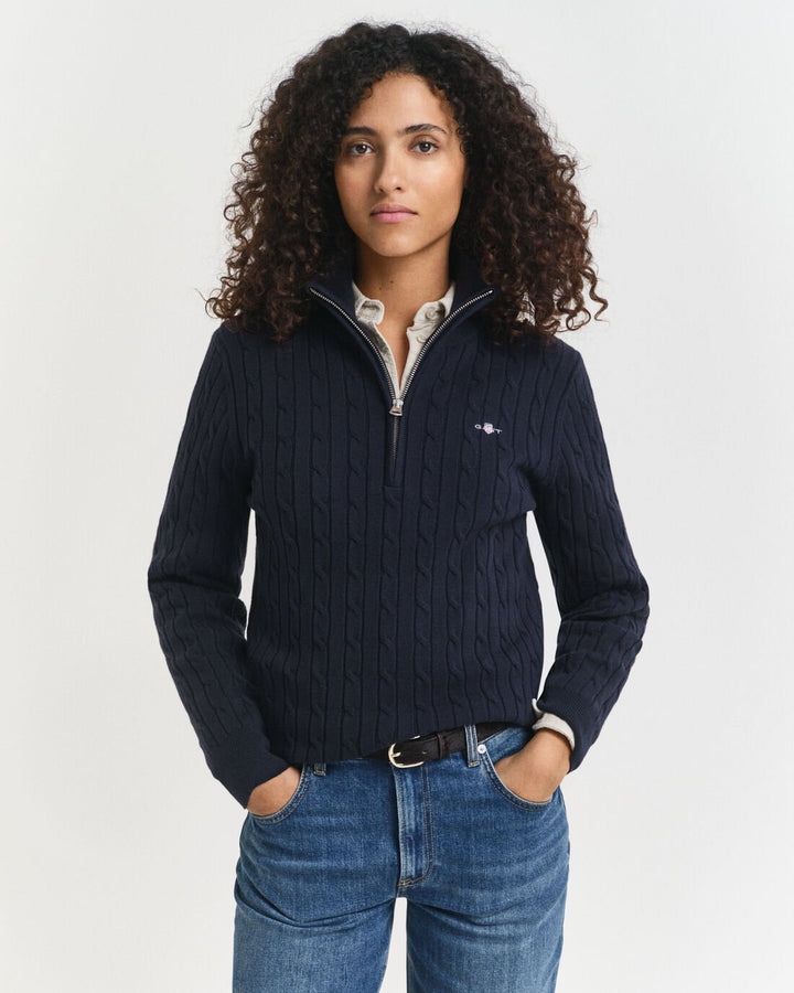 GANT Stretch Cotton Cable Half-Zip/Pulover 4805418