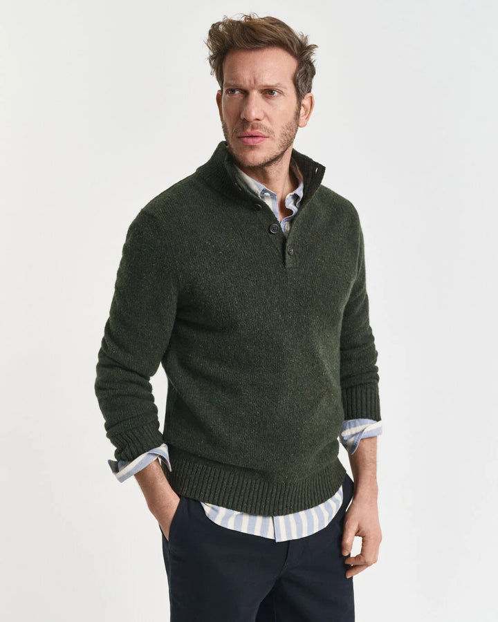 GANT Wool Blend Neps Half Buttoned/Pulover 8040232