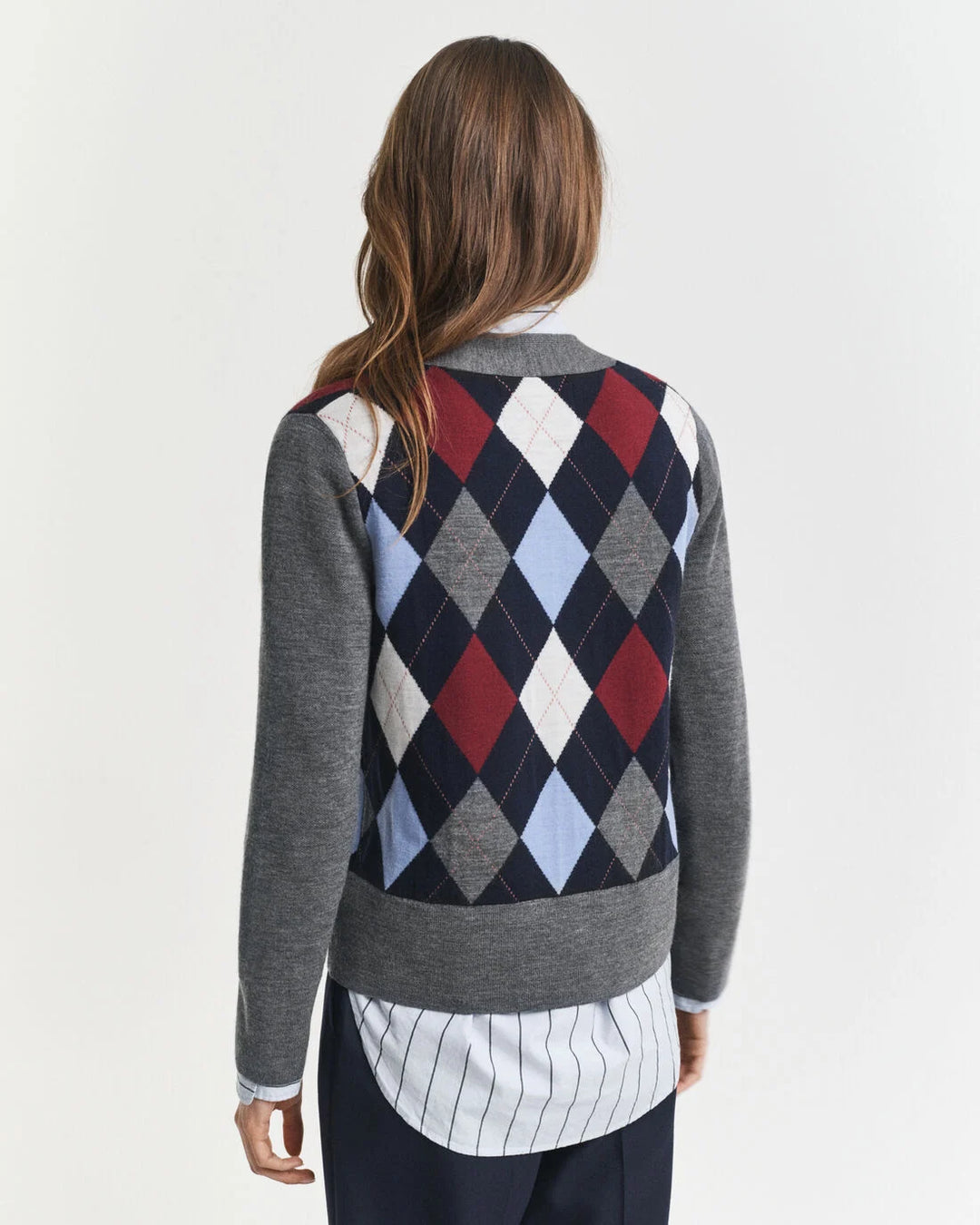 GANT Argyle V-Neck Cardigan/Pulover 4805358