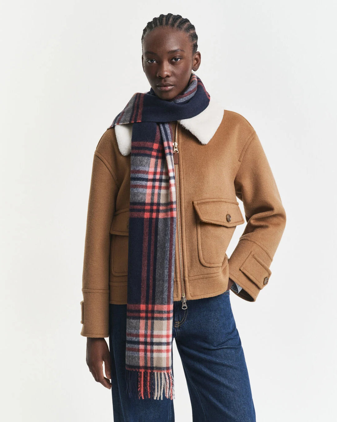 GANT Tartan Check Wool Scarf/Šal 4920259