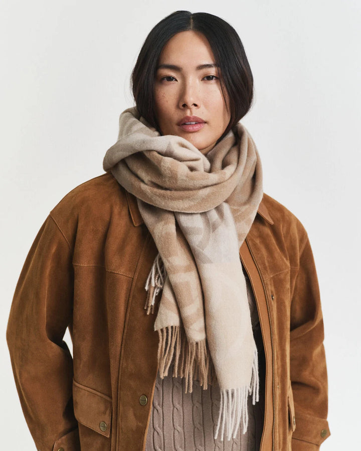 GANT Monogram Wool Scarf/Šal 4920256