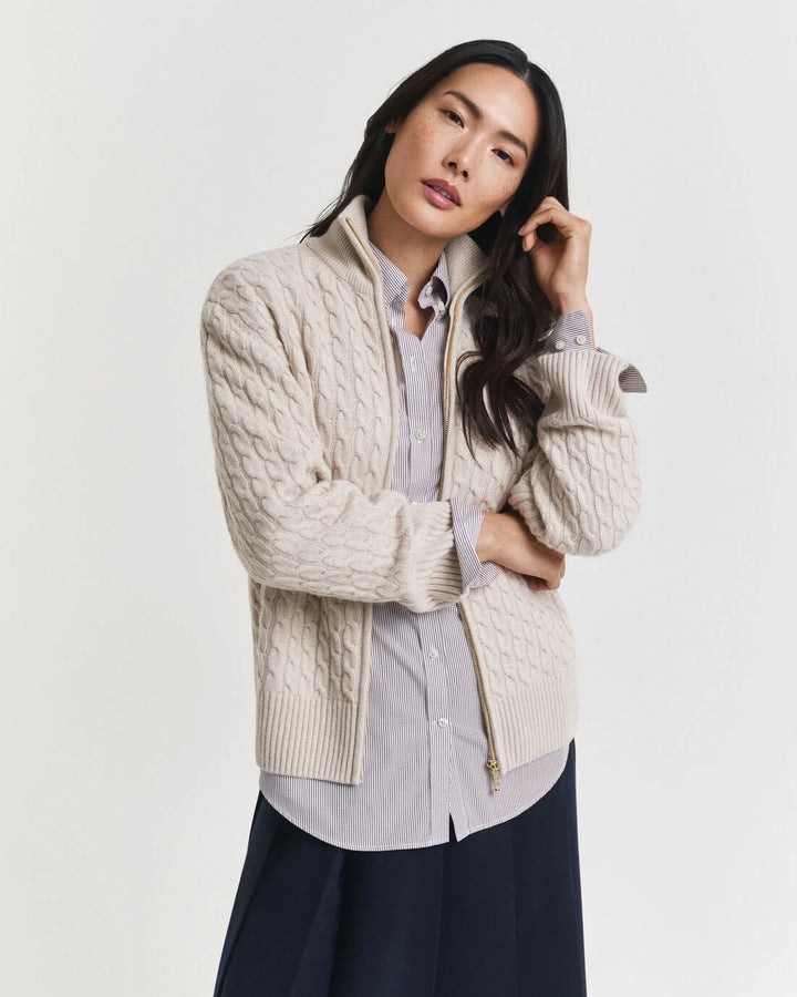 GANT Cable Knit Zip Cardigan/Pulover 4805401