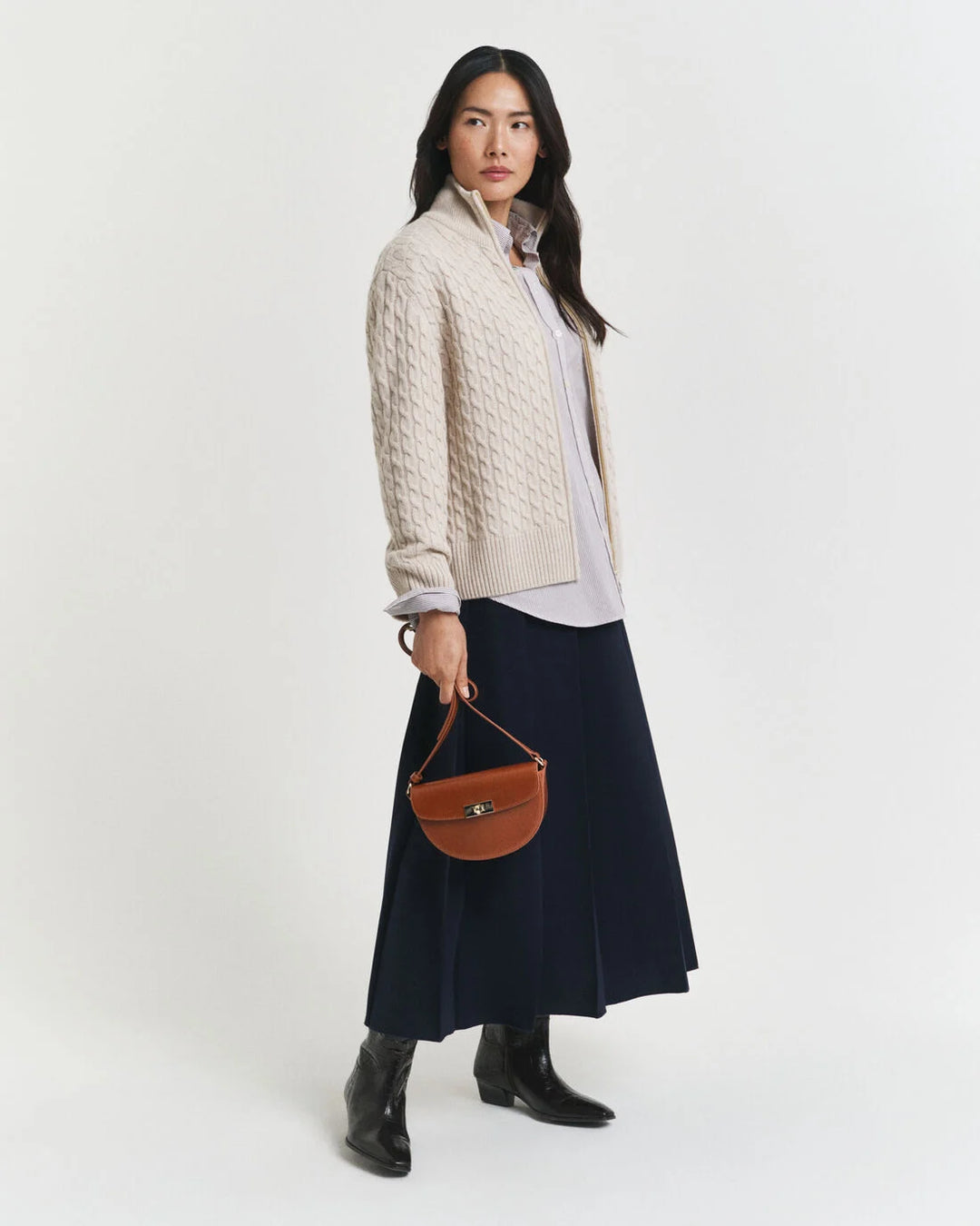 GANT Cable Knit Zip Cardigan/Pulover 4805401