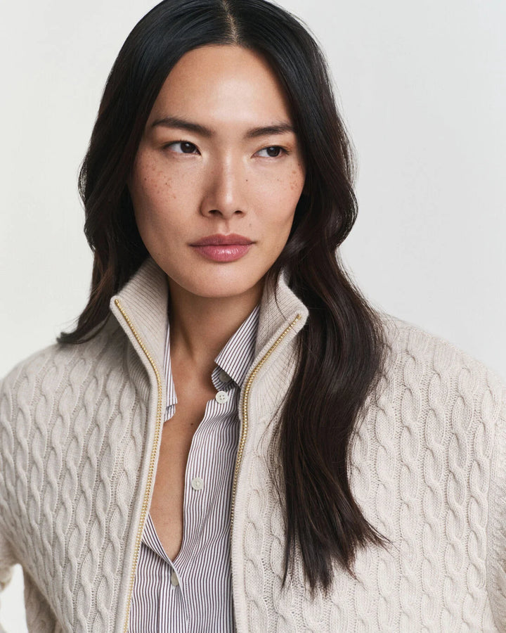 GANT Cable Knit Zip Cardigan/Pulover 4805401