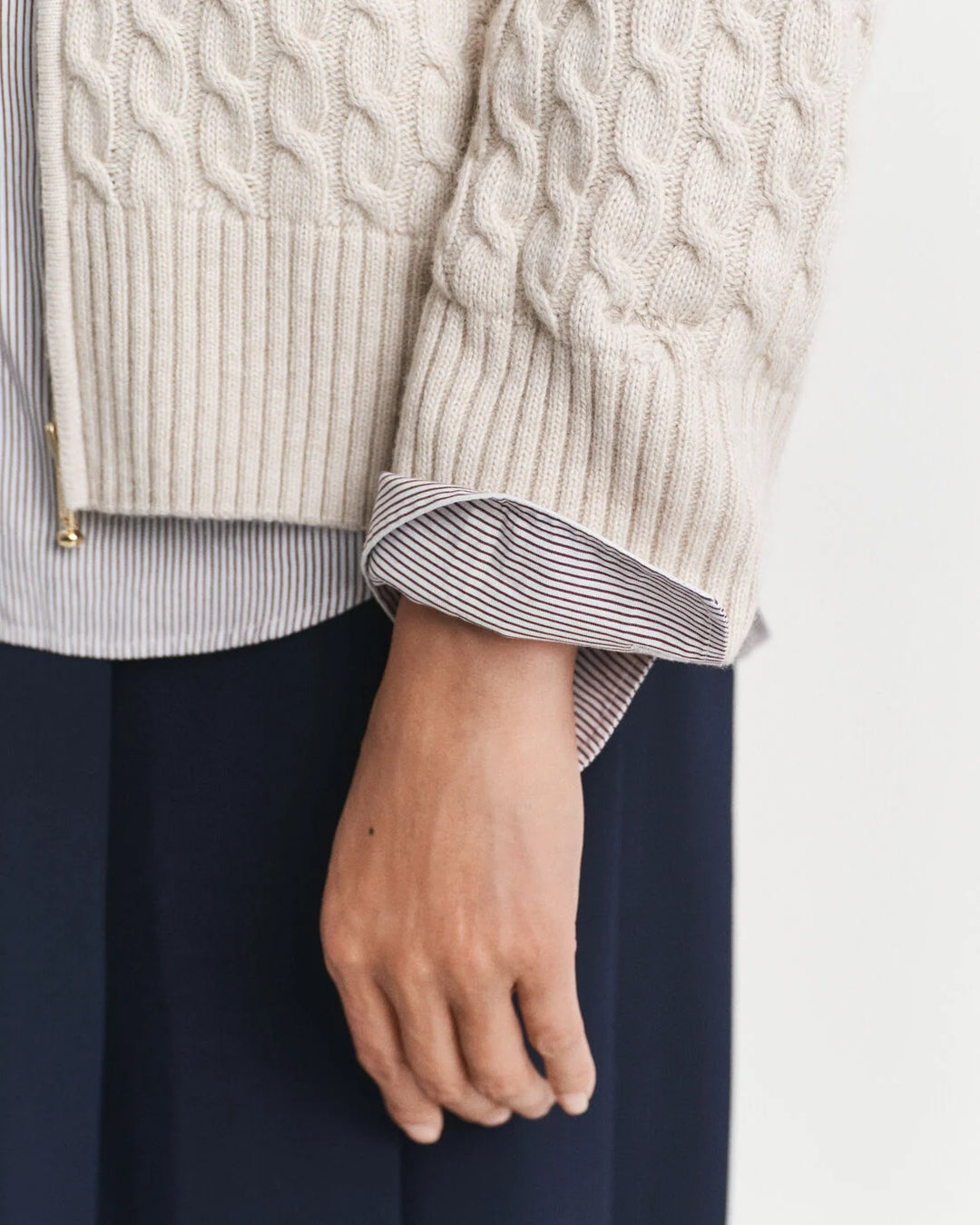 GANT Cable Knit Zip Cardigan/Pulover 4805401
