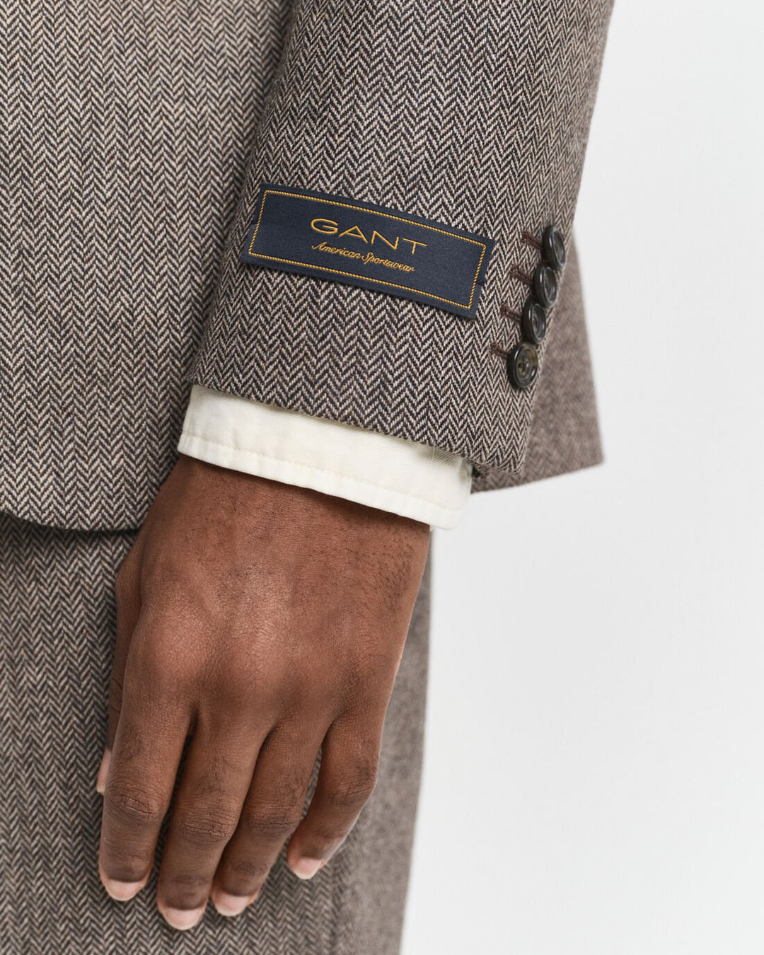GANT Flannel Herringbone Suit Jacket/Sako 7706342