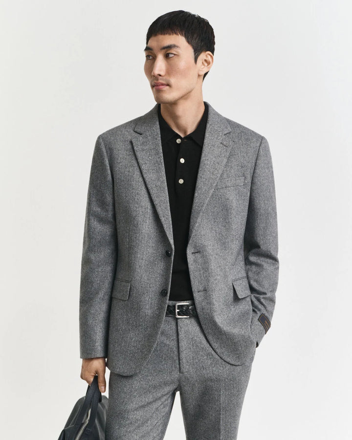 GANT Flannel Herringbone Suit Jacket/Sako 7706342