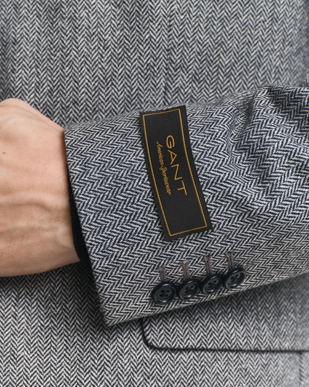 GANT Flannel Herringbone Suit Jacket/Sako 7706342