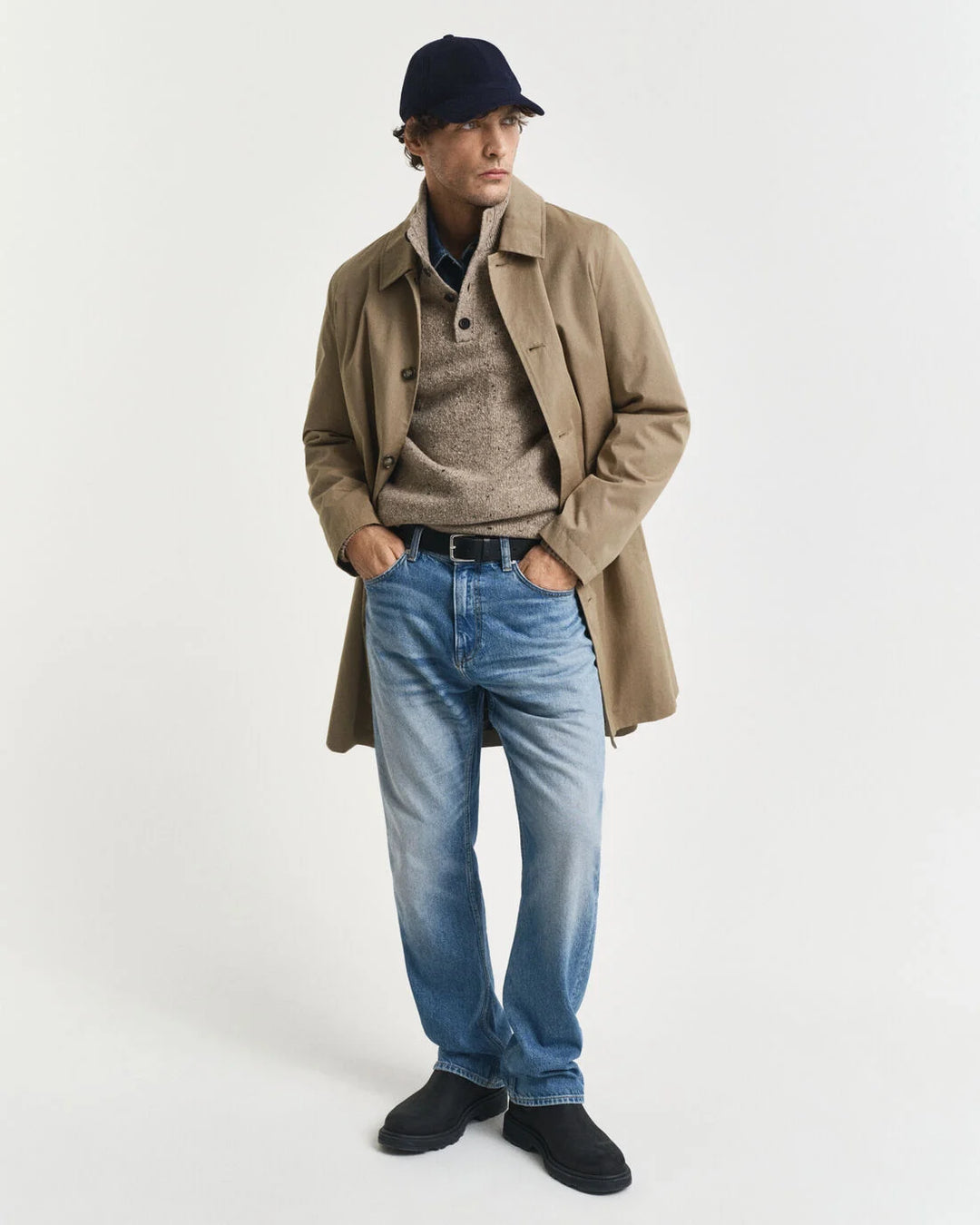 GANT Wool Blend Neps Half Buttoned/Pulover 8040232