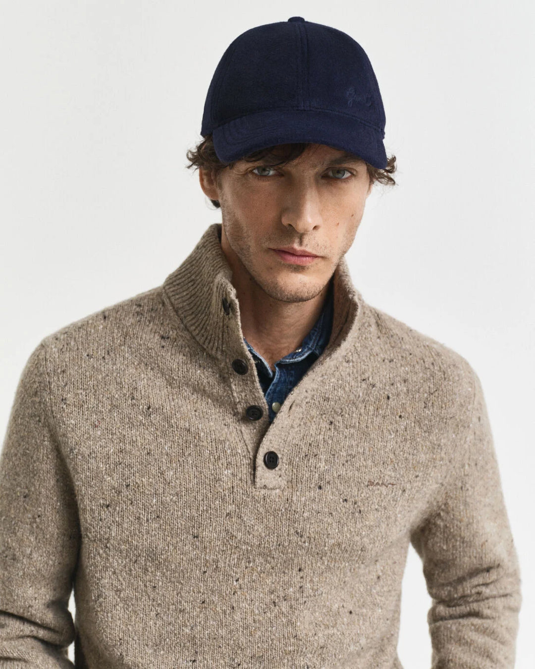 GANT Wool Blend Neps Half Buttoned/Pulover 8040232
