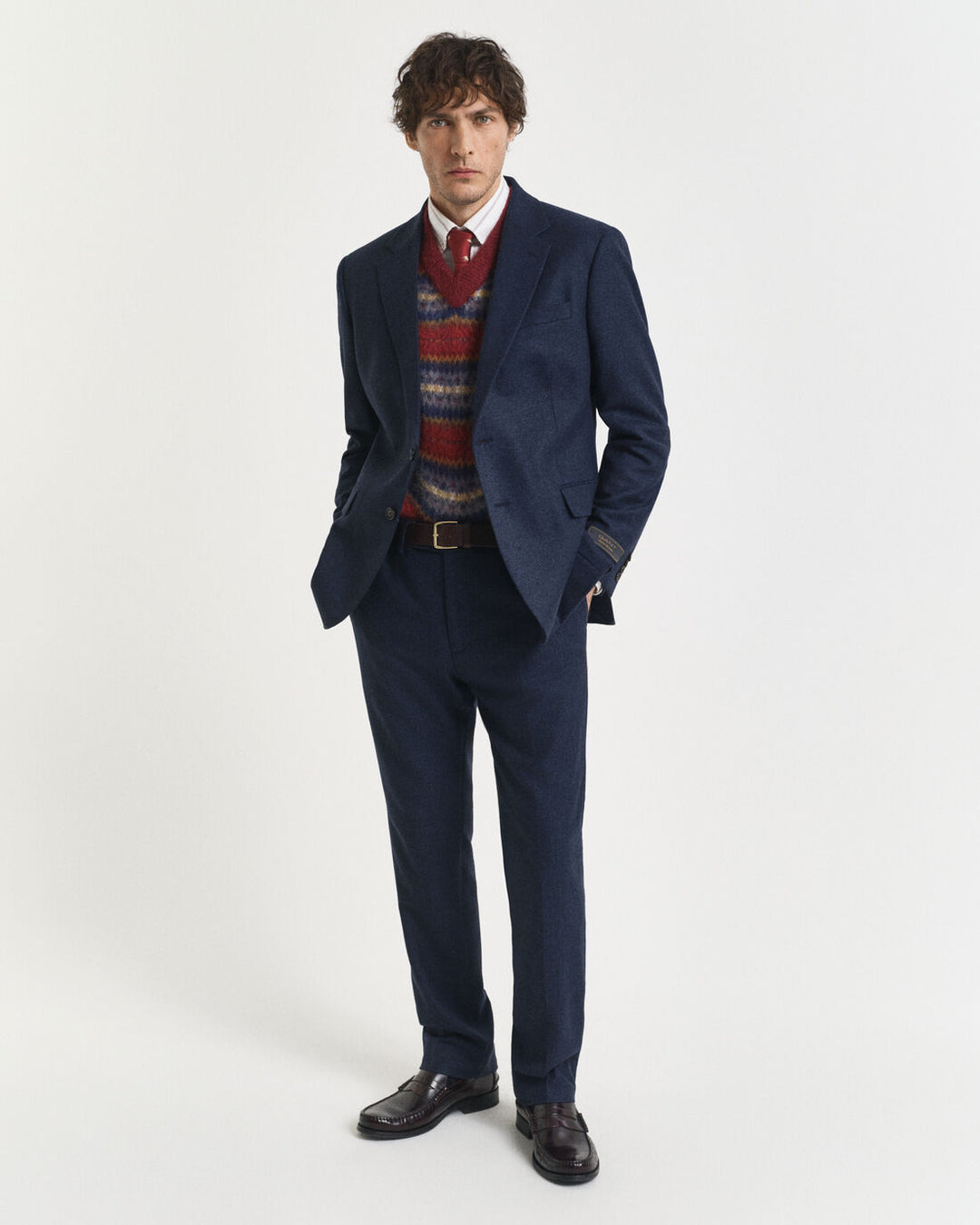 GANT Flannel Herringbone Suit Jacket/Sako 7706342