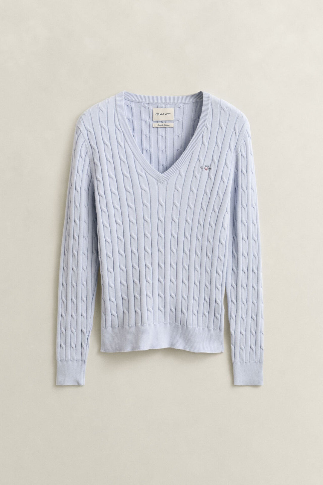 GANT Cable Knit V-Neck Sweater/Pulover 4800101