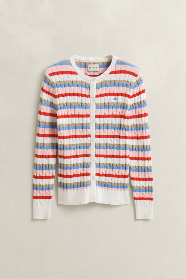 GANT Striped Cable Knit Cardigan/Pulover 4800112